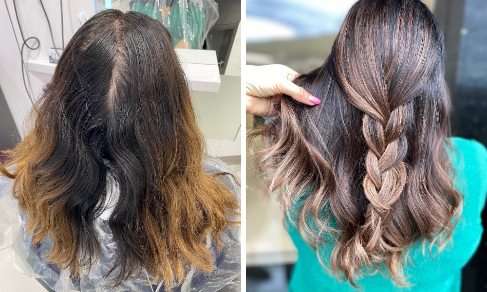 balayage technika