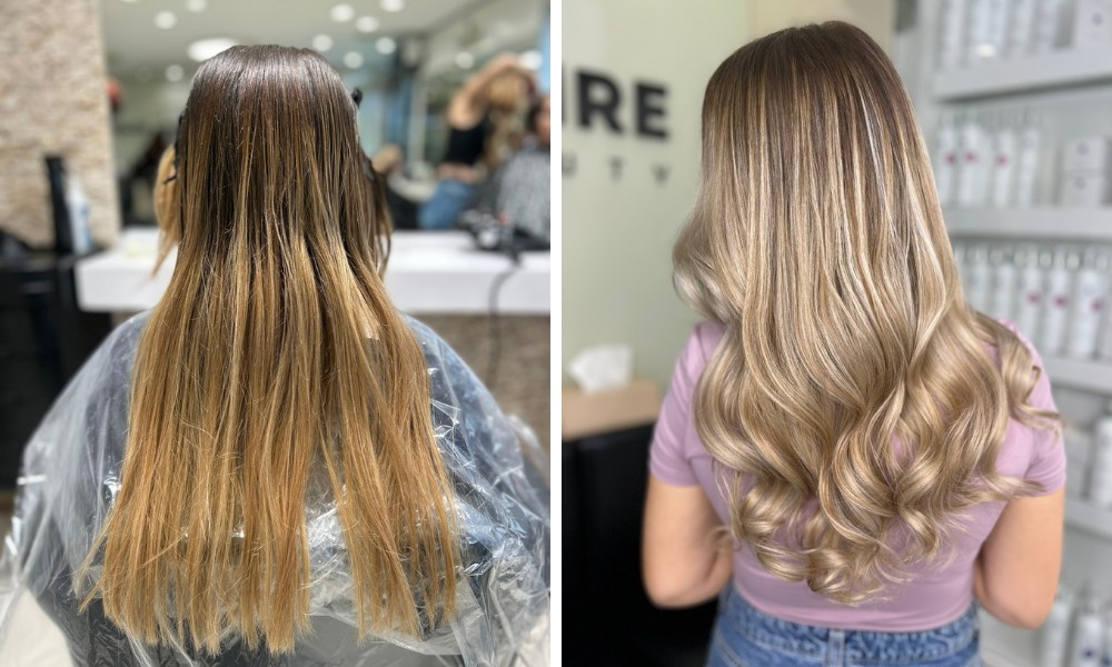 balayage technika
