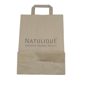 NATULIQUE Logózott barna papírtasak